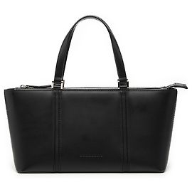 Burberry Black Leather Handbag Black