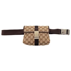 Gucci Beige GG Canvas Belt Bag Beige