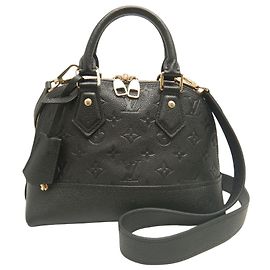 Louis Vuitton Black Monogram Empreinte Neo Alma BB Noir