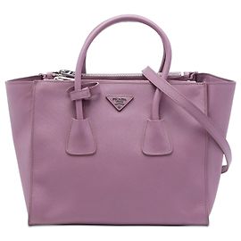 Sac à main Prada Purple Medium Saffiano Twin Pocket Violet