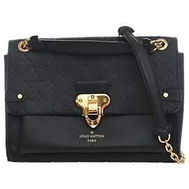Louis Vuitton Negro Monogram Empreinte Vavin PM Negro