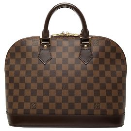 Louis Vuitton Marron Damier Ebene Alma PM Marron