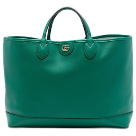 Tote Ophidia en cuir de veau vert Medium Gucci Vert