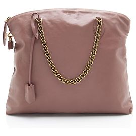 Louis Vuitton Leather Boudoir Lockit Chain Shoulder Bag Pink