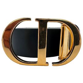 Christian Dior 30 Montaigne en piel de becerro negro Negro