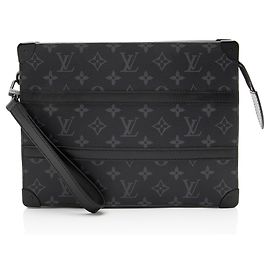 Louis Vuitton Monogram Eclipse Soft Trunk Pochette Black