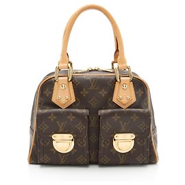 Sac Manhattan PM en toile Monogram Vintage Louis Vuitton Marron