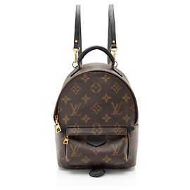Louis Vuitton Monogram Canvas Palm Springs Mini Backpack Black
