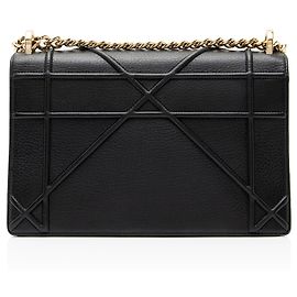 Dior Grained Leather Diorama Medium Shoulder Bag Black