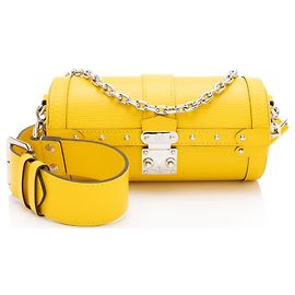 Louis Vuitton Epi Leather Papillon Trunk Bag Yellow