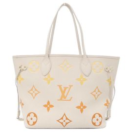 Bolsa Louis Vuitton Neverfull Monogram Empreinte Bege