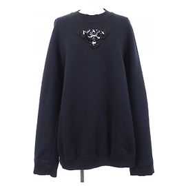 Sweatshirt de algodão Prada Preto