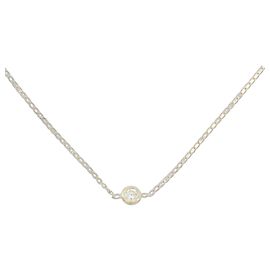 Autre Marque Collier en or jaune K10 et diamants Doré