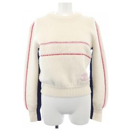 Chanel P70771K10247 Maille en cachemire Rose Blanc Rouge Bleu Marine