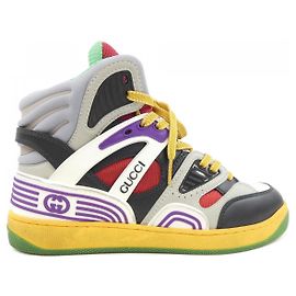 Gucci Basket Sneaker Braun Schwarz Weiß