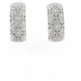 Autre Marque Roberto Coin Au750 Diamond Ohrringe Weiß