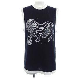 Canotta in cotone Chanel Nero Bianco