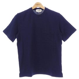 Hermès Camiseta de algodón Hermes Azul Azul marino