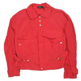 Autre Marque Omar Afridi Ripstop Flight Blouson Nylon Jacket Red