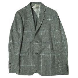 Gucci Windowpane Wool Jacket Brown