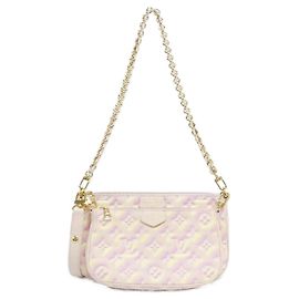 Bolso de hombro Louis Vuitton Multi Pochette Accessoires Monogram Empreinte Rosa