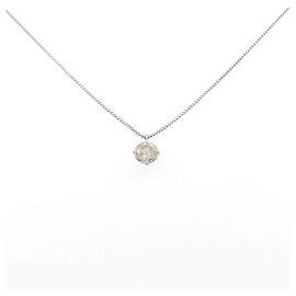 Autre Marque PT950/PT850 Platinum Diamond Necklace Silvery