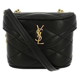 Saint Laurent Borsa a Spalla Cassandra Monogram Quilted Micro Box Chain Nero