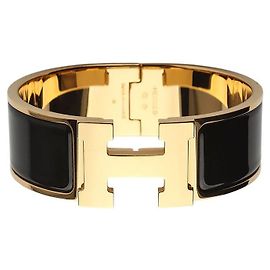 Hermès Pulsera Click Clack PM en oro amarillo Amarillo