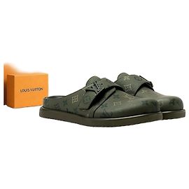 Louis Vuitton Easy Mule Khaki Green Brown