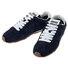 Miu Miu Wildleder-Sneaker für Damen Schwarz