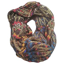 Missoni Lenço de seda estampado Multicor Dourado