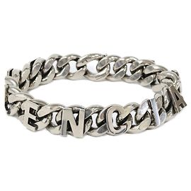 Bracelet Charm Balenciaga en argent vieilli Argenté
