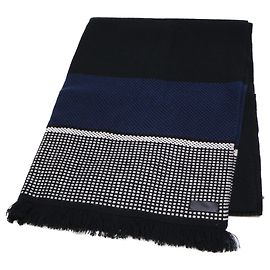 Hermès Hermes Kaschmir-Stola Schwarz Marineblau