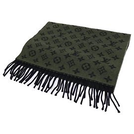 Louis Vuitton Khaki Cashmere Stole Khaki