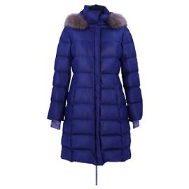 Missoni Blue wool puffer jacket Blue