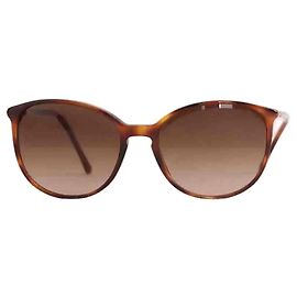 Chanel sunglasses brown plastic Brown