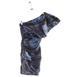Alexandre Vauthier Blue Sequins Dress Blue