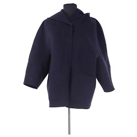 Cappotto Max Mara in lana blu navy Blu navy