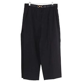 Louis Vuitton Calça reta preta Preto