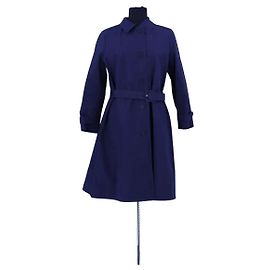 Prada Trench coat in cotone blu Blu