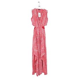 Vestido Maje de algodón rojo Roja