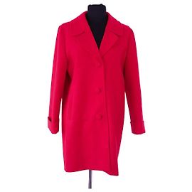Abrigo de algodón rojo Claudie Pierlot Roja