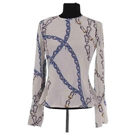 Camicetta Louis Vuitton in seta grigia XS Grigio