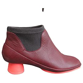 Autre Marque Camper red leather boots Red