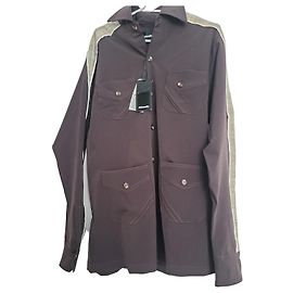 Autre Marque Camicia Ahluwalia marrone a maniche lunghe con inserti a quadri Marrone Multicolore