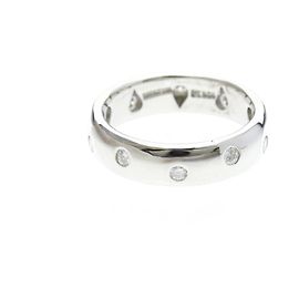 Tiffany & Co Tiffany Dots Diamond Ring in Platinum Silvery