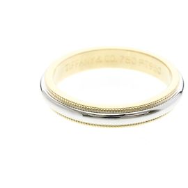 Tiffany & Co Anello Tiffany Milgrain Band Argento D'oro