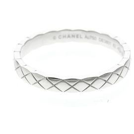Chanel Coco Crush Ring Mini in Weißgold Silber