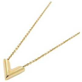 Colar Essential V Louis Vuitton Dourado