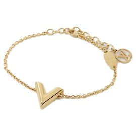 Bracelet Essential V Charm Louis Vuitton Doré